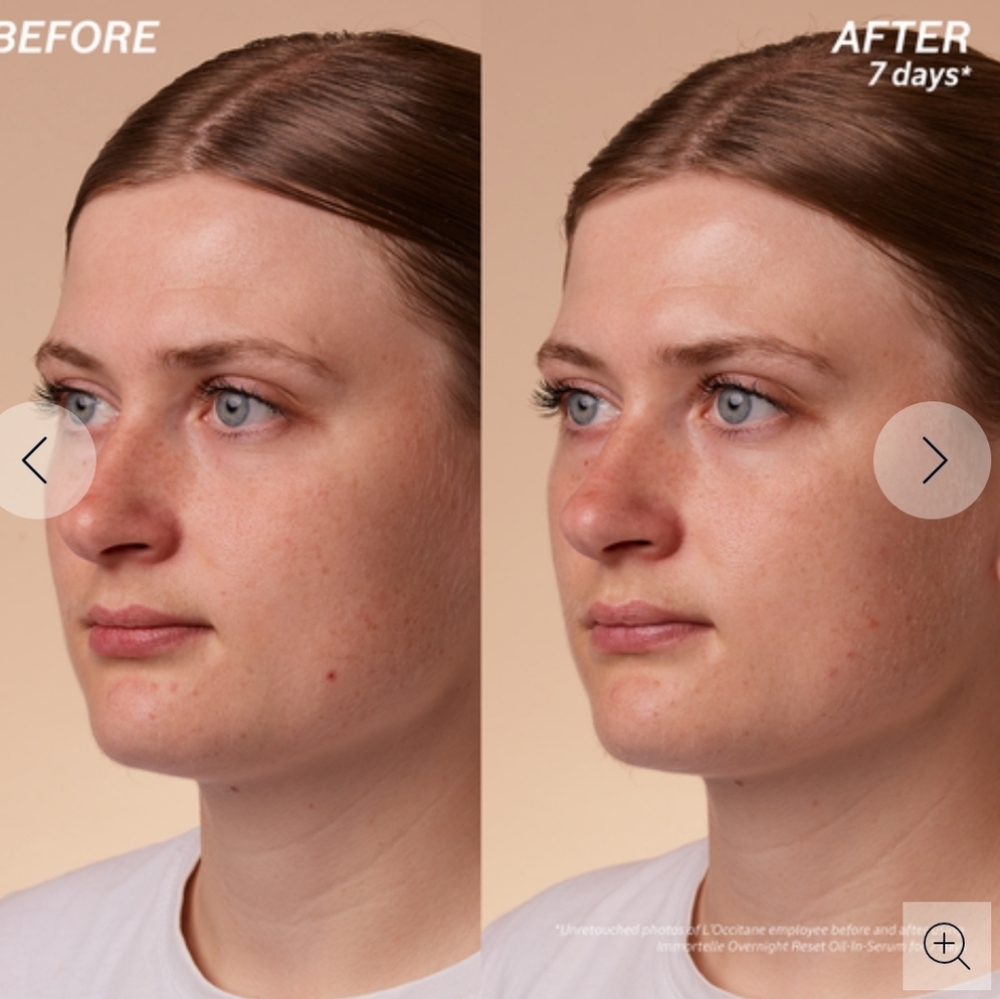 NIB LOCCITANE IMORTELLE OVERNIGHT RESET OIL IN SERUM - Picture 8 of 15